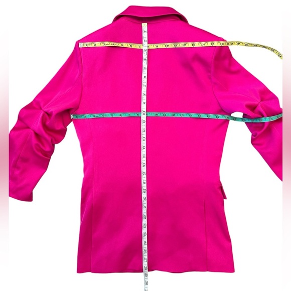GENERATION LOVE Hot Pink Blazer Oversized Fit Women Size XS S M $300 MSRP NWOT - Picture 7 of 8